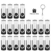 ราคา JASTER 20 PCS Silver Clip USB Flash Drives 128GB Rotatable Memory Stick 64GB Colorful Pen Drive 32GB Free Key Chain USB Stick 16GB Free Custom Logo U Disk 8GB Creative Gift External Storage 4GB thumbd