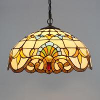 ราคา Vintage Tiffany จี้ไฟเมดิเตอร์เรเนียน Baroque Stained Glass แขวนโคมไฟ Led โคมไฟห้องครัว Home Loft Decor (16510731533)