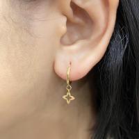 ราคา Princelyต่างหูห่วงทองคำแท้9K 10มิล ราคาต่อคู่ (21757596367)