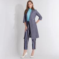 ราคา Guy Laroche Denim Dress Coat เดรสโค้ทผ้ายีนส์ บางเบาใส่สบาย กีลาโรช GT7BNV (3445862518)