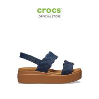 ราคา CROCS รองเท้าแตะผู้หญิง BROOKLYN UPPER LOW WEDGE SANDAL รุ่น 209977410 NAVY (21696321218)