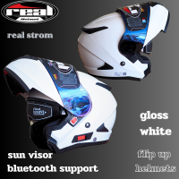 ราคา หมวกกันน็อคยกคางREAL STORM matt blackgloss black (20304815080)