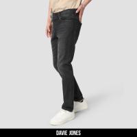ราคา DAVIE JONES กางเกงยีนส์ ริมแดง Selvedge Slim Fit Jeans SO0002 สีดำ (21408765778)