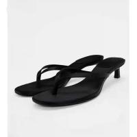 ราคา Za ra รองเท้าส้นสูงสีดำสีแดง4 5ซม สำหรับผู้หญิงรองเท้าส้นสูงแบบใหม่ที่หนีบนิ้วเท้าเซ็กซี่รองเท้าส้นเข็มแฟชั่นส้นแมวรองเท้าแตะผู้หญิง (21780903094)