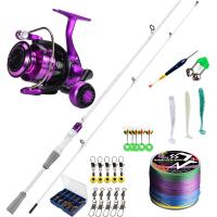 ราคา Sougayilang คันเบ็ดพร้อมรอก2 ส่วน 1 8 M 6 สีม่วง M คันเบ็ดตกปลา คันตกกุ้งคิงด้อม 1000 7000 Series 5 2 1 รอกตกปลา คันเบ็ดหน้าดิน และ Reel ชุดตกปลาที่สมบูรณ์แบบสาย pe 4 (21552575017)
