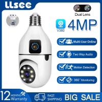 ราคา LLSEE v380 pro กล้องวงจรปิดกล้อง 360 wifi 4MP กล้องวงจรปิดในร่มมินิหลอดไฟ e27 การเชื่อมต่อไร้สายภายในบ้านโทรศัพท์มือถือ 2 หน้าจอดู สีกลางคืน การติดตามมือถือ พูดคุยสองทาง (20375277537)