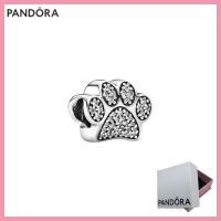 ราคา สินค้าปลอดภาษี ของแท้ PANDORA S925 เครื่องประดับเงินสเตอร์ลิงผู้หญิงของขวัญ 791714CZ Sparkling Paw Print Charm (21177717173)