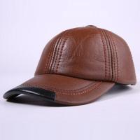 ราคา หมวกเบสบอลหนังแท้สีดำผู้ชาย Topi Kulit Sapi Snapback ชายปรับได้ฤดูใบไม้ร่วงฤดูหนาวหมวกเบสบอลหนังแท้008 (18831285243)