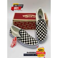ราคา สวยแท้100 รองเท้าvans Slip On size 36 44 รองเท้าลำลอง รองเท้าผ้าใบผู้ชาย ผู้หญิง รองเท้าทำงาน รองเท้าผ้าใบสีดำ ส่งตรงจากโรงงาน (18489217272)