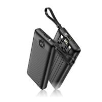 ราคา ALPHA X E10 E20 แบตสำรอง powerbank พาวเวอร์แบงค์ 10000 20000mah สายชาร์จ 4 in1 ในตัว จอ ไฟ led ประกัน 1 ปี (21908419477)