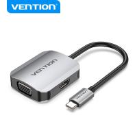 ราคา Vention USB C VGA Type C ไปยังตัวแปลงวีจีเอ4K สำหรับ SAMSUNG S20 Surface Pro 7 Huawei P40 P30 Pro USB C กับ VGA (21731911248)