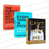 ราคา หนังสือภาษาอังกฤษ หนังสือพัฒนาตนเอง 3 Books หนังสือ Cant Hurt Me The Subtle Art of Not Giving A F ck Everything Is F cked Mark Manson Book Self Help Inspirational Books for Personal Development Succe 