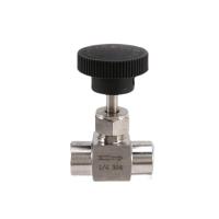 ราคา 1 4 inch BSP Equal Female Thread SS 304 Stainless Steel Flow Control Shut Off Needle Valve (19250905505)