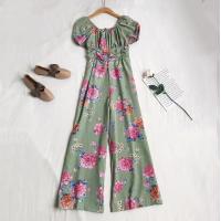 ราคา Ann Fashion ชุดจั๊มสูทขายาว ลายดอกไม้จั๊มแขน จั๊มเอว ใส่ไปเที่ยวทะเลสวยมากๆ เสื้อปาดไหล่ ดีไซน์ไม่เหมือนใคร สินค้ายอดฮิต 706 (13055190637)