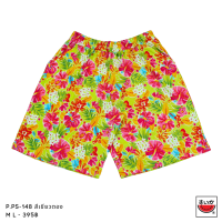 ราคา แตงโม SUIKA เสื้อแตงโม กางเกงเอวยางยืดขาสั้น พิมพ์ลายFLORA P PS 148 (21565468095)
