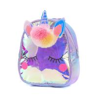 ราคา กระเป๋านักเรียนกระเป๋าสะพายลายยูนิคอร์นดรีมเป้สะพายหลังสำหรับเด็กผู้หญิงกระเป๋านักเรียนแบบใส TPU เลเซอร์ (20102566691)