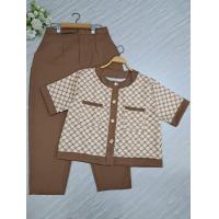 ราคา P01ชุดเซตสาวอวบสาวพลัสไซส์ชุดเซต2ชิ้นไซส์ใหญ่เสื้อแฟชั่นแต่ง กระดุม กางเกงขายาว ความยาวกางเกง38นิ้ว (21931006434)