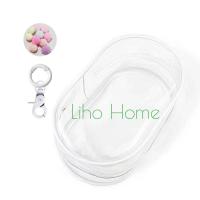 ราคา กระเป๋าพวงกุญแจ ใส่Labubu Macaron กล่องเก็บตุ๊กตา PVC (21836040905)