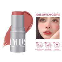 ราคา KIMUSE Makeup Sticks Monochromatic Multi use Blush Highlight Contour Stick Waterproof Non greasy Face Makeup 6 Colors (18341534120)