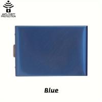 ราคา QuXis 2024กระเป๋าสตางค์สำหรับผู้ชายกระเป๋าใส่บัตรเครดิตป้องกัน Rfid บางสแตนเลส10ช่องบัตรเครดิตกระเป๋าสตางค์ (21729390854)