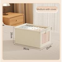 ราคา กล่องใส่เสื้อผ้าผ้า Oxford พร้อมฝาปิด Home Cloth Storage BOX (21910039516)