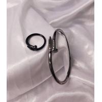 ราคา เซตคู่2ชิ้น กำไลตะปู แหวนตะปูแฟชั่นแหวนปรับได้ขนาดตามนิ้ว (16694919164)