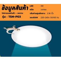ราคา โคมไฟดาวน์ไลท์ฝังฝ้า โคมไฟดาวน์ไลท์ LED Downlight Panel ฝังฝ้า ติดฝ้าเพดาน 3W 6W 9W 12W 18W ดาวไลท์ แบบบาง กลม แสงขาว (12339808315)