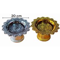 ราคา พานเงิน พานทอง พานสีทอง พานสีเงิน คุณภาพดี พาน พานโตก สีเงิน ทอง พลาสติก ขนาด12 28 cm (19878793967)