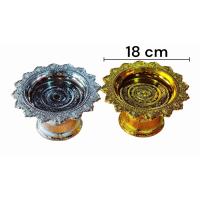 ราคา พานเงิน พานทอง พานสีทอง พานสีเงิน คุณภาพดี พาน พานโตก สีเงิน ทอง พลาสติก ขนาด12 28 cm (19878793965)