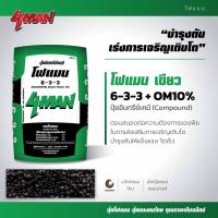 ราคา ปุ๋ยโฟแมนเขียว 6 3 3 OM10 อินทรีย์เคมี ช่วยทำให้ใบใหญ่ หนาใบเขียว ทำยอด สร้างใบ บำรุงต้น (21181692476)