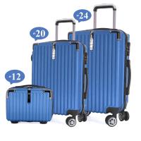 ราคา Bag BKK กระเป๋าเดินทางไฟเบอร์ ABS กระเป๋าล้อลาก คุณภาพดี ขนาด 20 นิ้ว 4 ล้อคู่ หมุนรอบ 360 ใส่เสื้อผ้า รหัสล็อค 3 หลัก รุ่น ABS168 20 (21604259464)