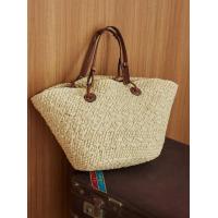 ราคา Cider Santorini Beach Vacation DOUBLE HANDLE STRAW TOTE BAG (21644936015)