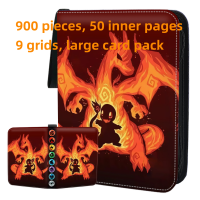 ราคา 900pcs New Pokemon Cartoons Games Collectible Cards Card Holders Charmander Eevee Album Books Binders Toys for Kids Gifts (21438085618)