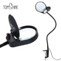 ราคา Tomshine 3X 10Xแว่นขยายพร้อมที่หนีบโลหะUltra Bright 38LEDsสีขาวLighted Dimmableโคมไฟตั้งโต๊ะแบบยืดหยุ่นสำหรับอ่านหนังสือหัตถกรรมWorkbench Closeทำงาน (19739384923)