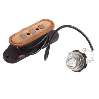 ราคา Wooden Hole Dia 6 35mm 3 String Guitar PickupElectric Guitar Pickup Guitar Replacement (21158084509)