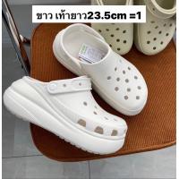 ราคา รองเท้าแตะ crocs LiteRide แบบส้นสูง วัสดุผลิตจากยางแท้ 100 ขายดีที่สุดราคาส่ง ใส่สบาย ทั้งหญิง สั่งวันนี้ได้ของแถมการ์ตูน 5 ตัว (22018353837)