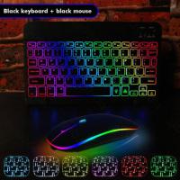 ราคา ใหม่แบ็คไลท์ไล่โทนสี Bluetooth keyboardเมาส์ไร้สายคีย์บอร์ดiPadเหมาะสำหรับแท็บเล็ต (22006924279)