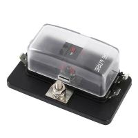 ราคา ฟิวส์พลาสติก12V 32V ที่ใส่กล่องฟิวส์มีอินดิเคเตอร์ LED 4ทางสำหรับรถยนต์รถยนต์ทางทะเลฟิวส์อุปกรณ์เสริม (19962814654)