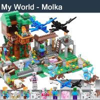 ราคา มีไฟ ของเล่นตัวต่อ ตัวต่อมายคราฟ Minecraft บ้านมายคราฟ บล็อกตัวต่อ หมู่บ้านมายคราฟ ของเล่นสำหรับเด็ก (21515680088)