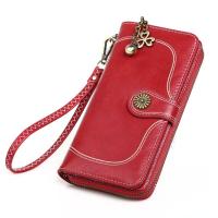 ราคา Smartconnกระเป๋าสตางค์ผู้หญิงPUหนังซิปรอบผู้ถือสุภาพสตรีกระเป๋าคลัทช์เดินทาง (3972124193)