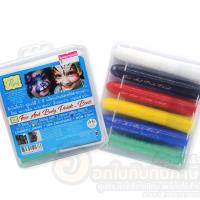 ราคา สีเพ้นท์หน้า Patty Face And Body Paint แพทตี้ เฟส แอนด์ บอดี้เพ้นท์ส ชุดสีสะท้อนแสง ชุดแม่สี สีเพ้นท์หน้าพร้อมแผ่นสเตนซิล บรรจุ 6สี ชุด พร้อมส่ง (9177881686)