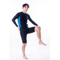 ราคา 91015 TBL ชุดว่ายน้ำผู้ชาย เซต 2 ชิ้น เสื้อแขนยาวกางเกงขาสั้น (20886633859)