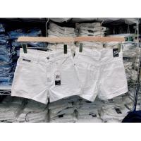 ราคา กางเกงยีนส์ขาสั้นเอวสูง เกงยีนส์ขาสั้นสีขาวผ้าไม่ยืดนะคะ (21888717926)