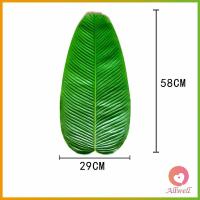 ราคา AW ใบตองเทียม ใบตองปลอม แผ่นรองจานถ่ายภาพ ใบตองเทียมรองอาหาร green leaf decoration (15838727444)