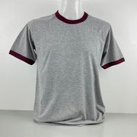 ราคา เสื้อยืดคอกลมกุ๊นขอบคอและแขนสลับสี (22093838439)