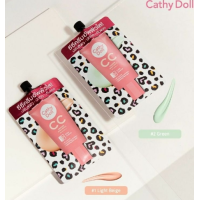 ราคา เคที่ ดอลล์ ซีซี ครีม 6 กรัม Cathy Doll Speed White CC Cream 6g เนื้อครีม สีเขียว 2green (21920763469)