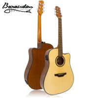ราคา Baracuda D 300EQ กีตาร์โปร่งไฟฟ้า 41 นิ้ว ไม้แอนเกิ้ลแมนสปรูซ ไม้มะฮอกกานี ลูกบิดนิเกิลสีเงิน ปิ๊กอัพ Joyo เครื่องตั้งสายในตัว (4498178314)