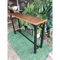 ราคา Sukthongเเพร่ โต๊ะบาร์ไม้สัก 40x150สูง100ซม โต๊ะกาแฟ โต๊ะบาร์เครื่องดื่ม โต๊ะเคาน์เตอร์ โต๊ะวางของ โต๊ะเอนกประสงค์ สีทูโทนน้ำตาล โอ๊ค เคลือบด้านกึ่งเงากันน้ำ SUKP 613 (21612332919)