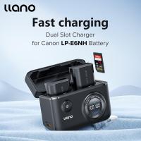 ราคา ที่ชาร์จกล้อง LP E6NH LLLLano ช่องเสียบคู่จอแสดงผลดิจิตอลพร้อมฟังก์ชั่นที่เก็บข้อมูล SD Card สำหรับ Canon D5000 D3000 D700 D100 D60 D40 D40X R5 R6 R 90D 80D 70D 60D 60Da 7DMark Ii 7D 6D 6DMark I 5DS R
