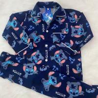 ราคา Stitch ชุดนอนเด็ก ลายสติช ลายการ์ตูน สติส สำหรับเด็ก 2 12 ปี ลิขสิทธิ์แท้ 100 (21528438763)